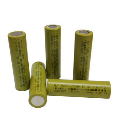 3,6 voltios 18650 2200mah Li Ion Battery High Capacity recargable estupendo