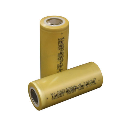 peso ligero cilíndrico de 26650 pilas de batería de 5000mAh 3.6V pequeño para la motocicleta eléctrica