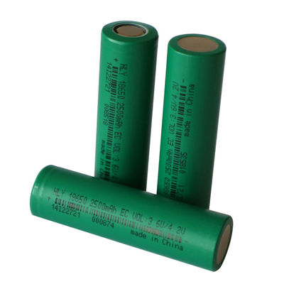 Baterías al aire libre Li Ion Pack 3.6V 2500mah de la tarifa 18650 de la descarga del almacenamiento de energía altas