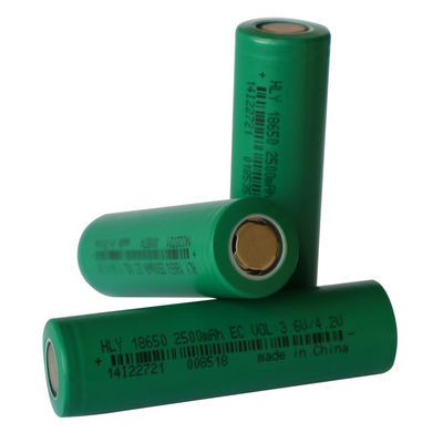 NCM 18650 litio Ion Battery Cell 2500 MAh High Capacity Rechargeable de 3,6 voltios