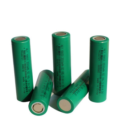 NCM 18650 litio Ion Battery Cell 2500 MAh High Capacity Rechargeable de 3,6 voltios