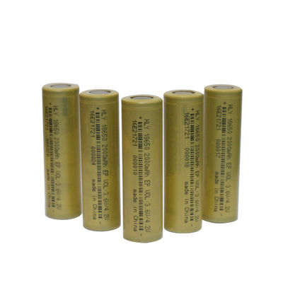 Litio recargable cilíndrico Ion Battery High Energy Density 3.6V 2000mAh del kc 18650