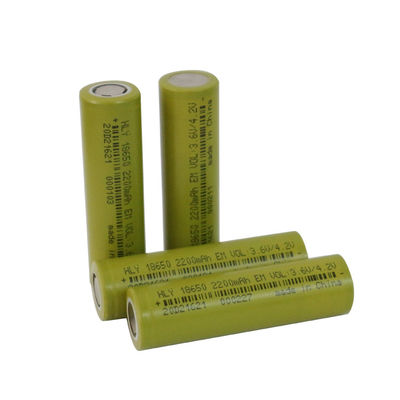 Célula de batería recargable ligera de la ión de litio 2200mah 18650 UN38.3 HLY