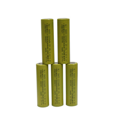 Célula de batería larga de la vida de ciclo 18650, 3,6 batería de litio de voltio 2200mah