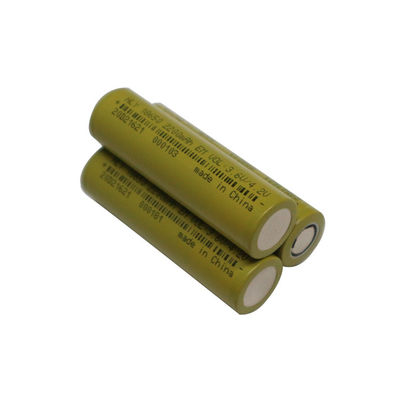 Célula de batería larga de la vida de ciclo 18650, 3,6 batería de litio de voltio 2200mah