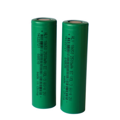 2500mAh 3.6V modificó la célula recargable del poder para requisitos particulares de la batería solar 18650