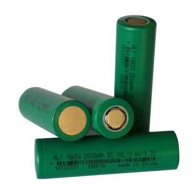 Células de Ion Battery 3.6v 2500mah del litio del poder más elevado 18650 para la linterna