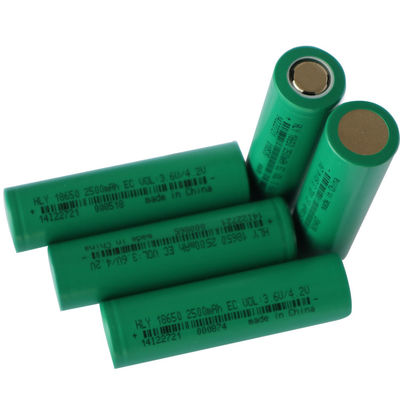 Baterías al aire libre Li Ion Pack 3.6V 2500mah de la tarifa 18650 de la descarga del almacenamiento de energía altas
