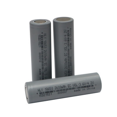 BIS 3,6 batería de la célula de la alta tasa 18650 de la batería recargable 2600mAh de voltio