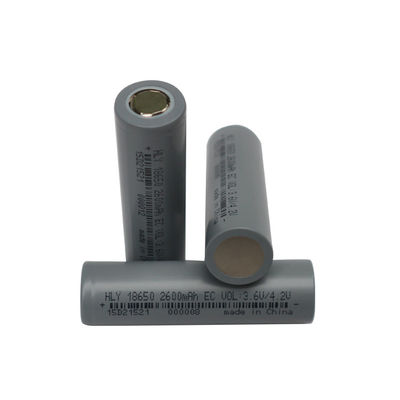 BIS 3,6 alta tasa de la célula de batería de la ión de litio 2600mah 18650 de voltio