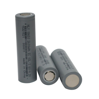 Alta vida de ciclo larga de la batería 3.6V de la capacidad 0.5C 2600mah 18650