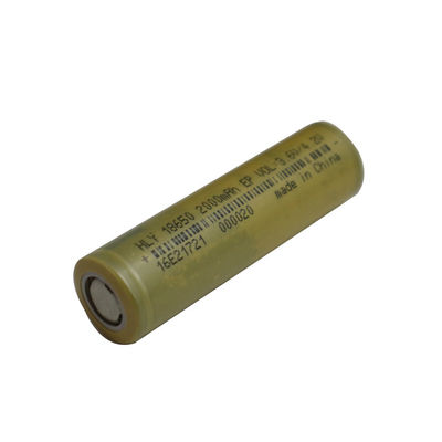 3.6V 2000mAh 18650 Li Ion Rechargeable Solar Battery Cell para los productos electrónicos de consumo