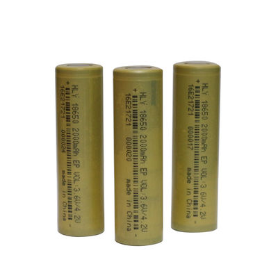 Litio Ion Battery 3.6V 2000mAh de la densidad de alta energía 18650 para los utensilios de jardinería