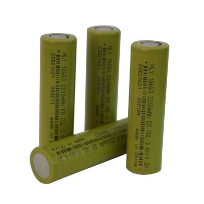 500 completa un ciclo 18650 alta tasa recargable de la célula de la batería de litio 2200mah 3,7 V